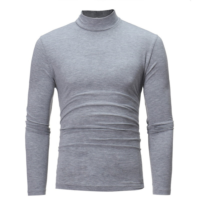 HIGH COLLAR THERMAL SHIRT - POLYESTER