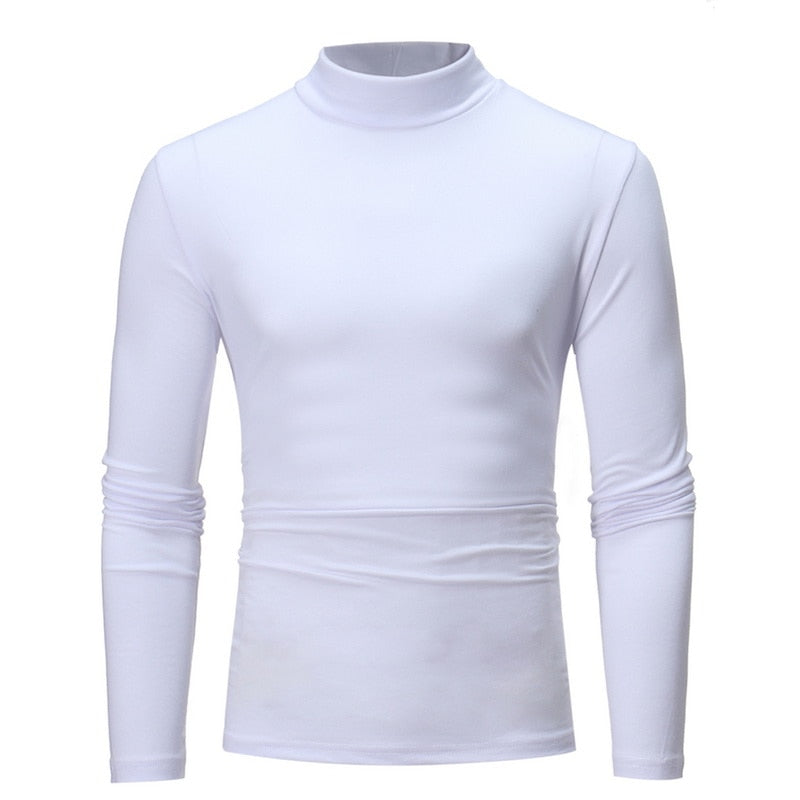 HIGH COLLAR THERMAL SHIRT - POLYESTER