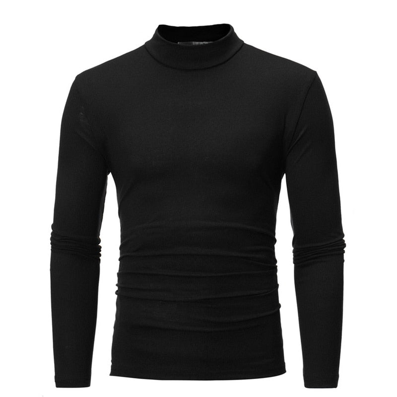 HIGH COLLAR THERMAL SHIRT - POLYESTER