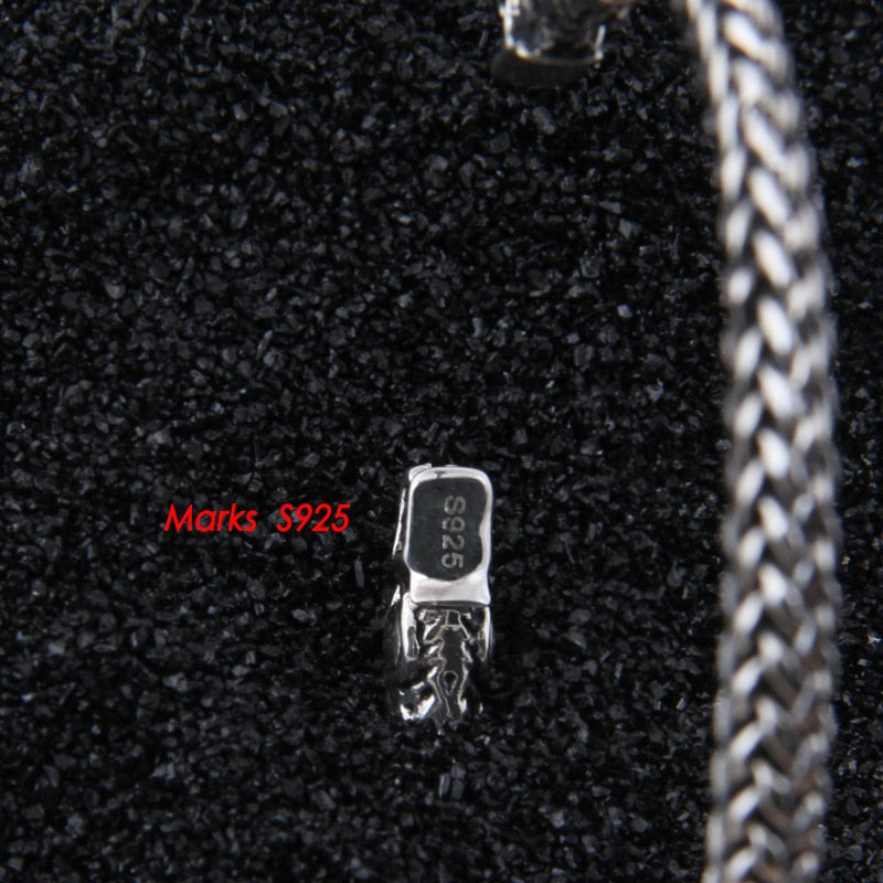 FOXTAIL DRAGON BANGLE - STERLING SILVER