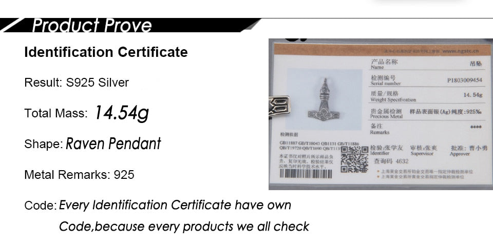 RAVEN SKY PENDANT - STERLING SILVER