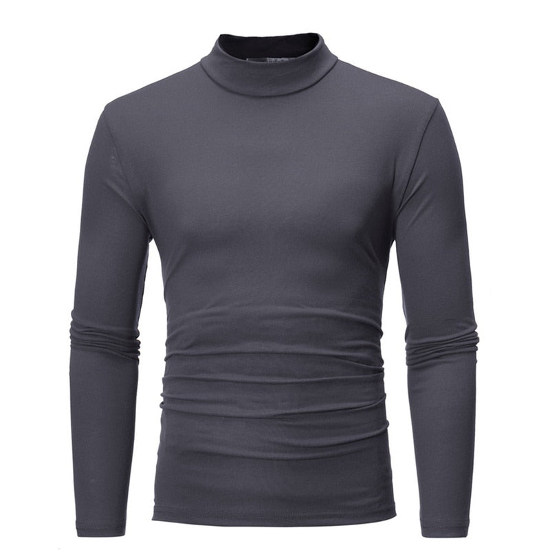 HIGH COLLAR THERMAL SHIRT - POLYESTER