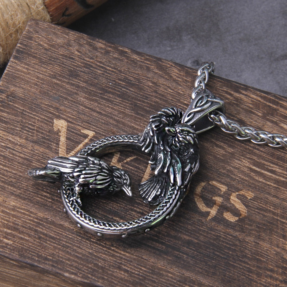 HUGINN AND MUNINN OATH - STAINLESS STEEL