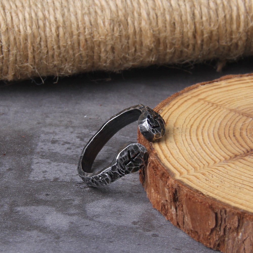 NORSE SIGN RING - STAINLESS STEEL