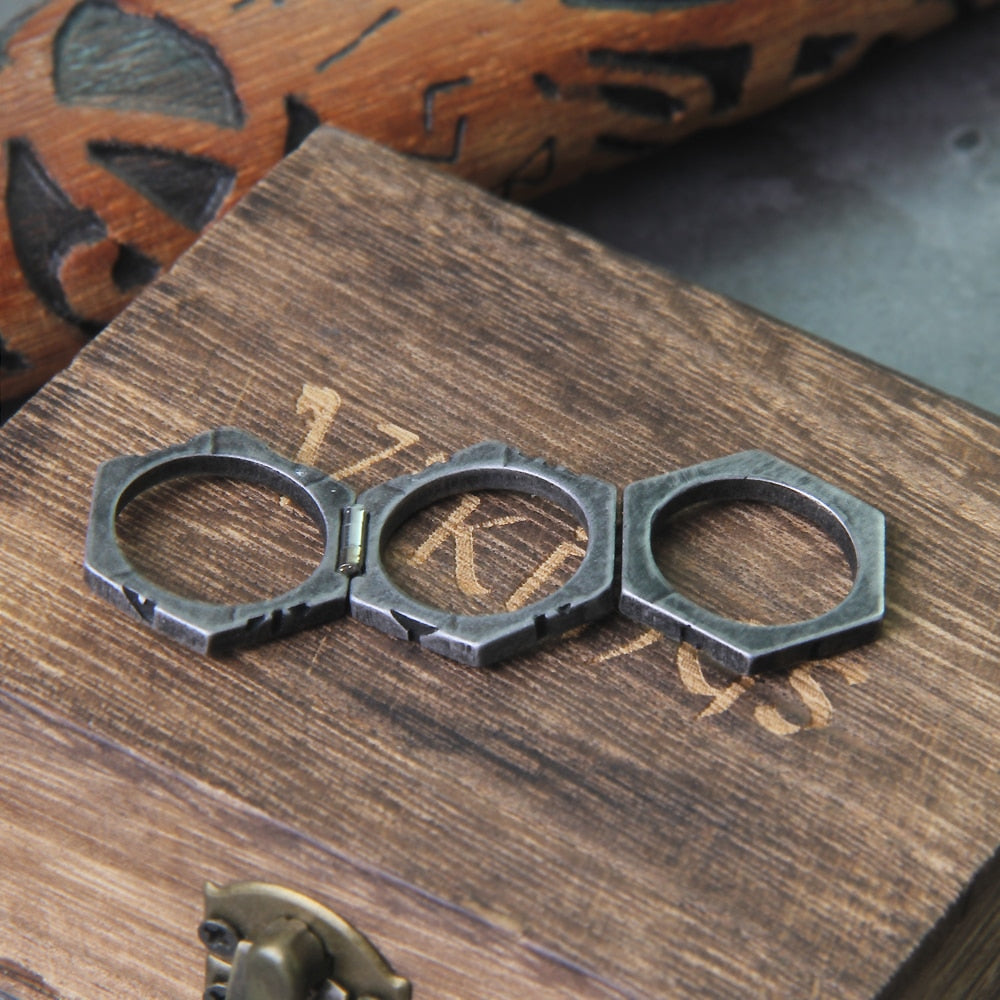 NORSE RUNIC RINGS - STAINLESS STEEL