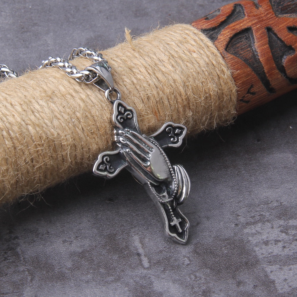 NORDIC PRAYER ROOD - STAINLESS STEEL