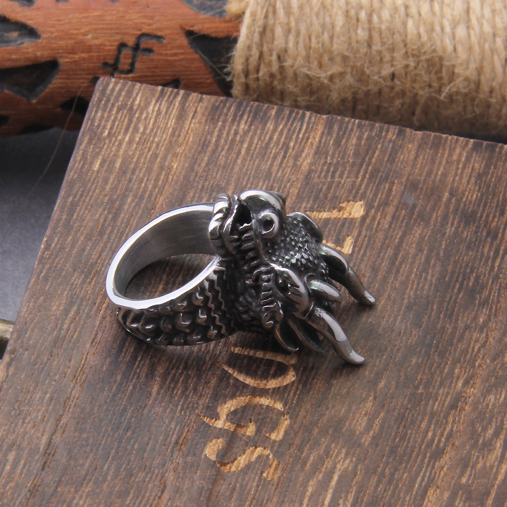 DRAGON SPIRE RING - STAINLESS STEEL