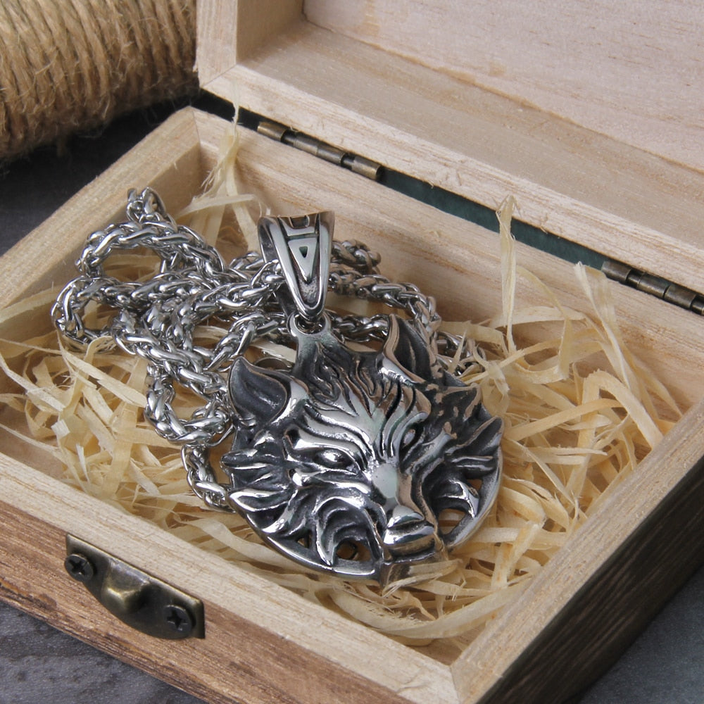 RISEN WOLF - STAINLESS STEEL