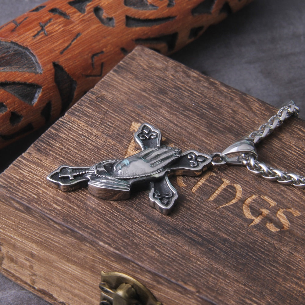 NORDIC PRAYER ROOD - STAINLESS STEEL