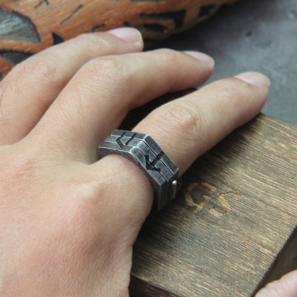 NORSE RUNIC RINGS - STAINLESS STEEL