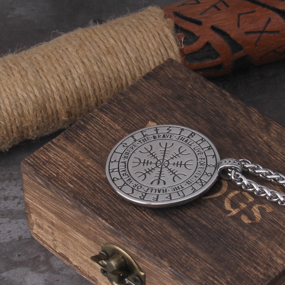VEGVISIR PENDANT - STAINLESS STEEL