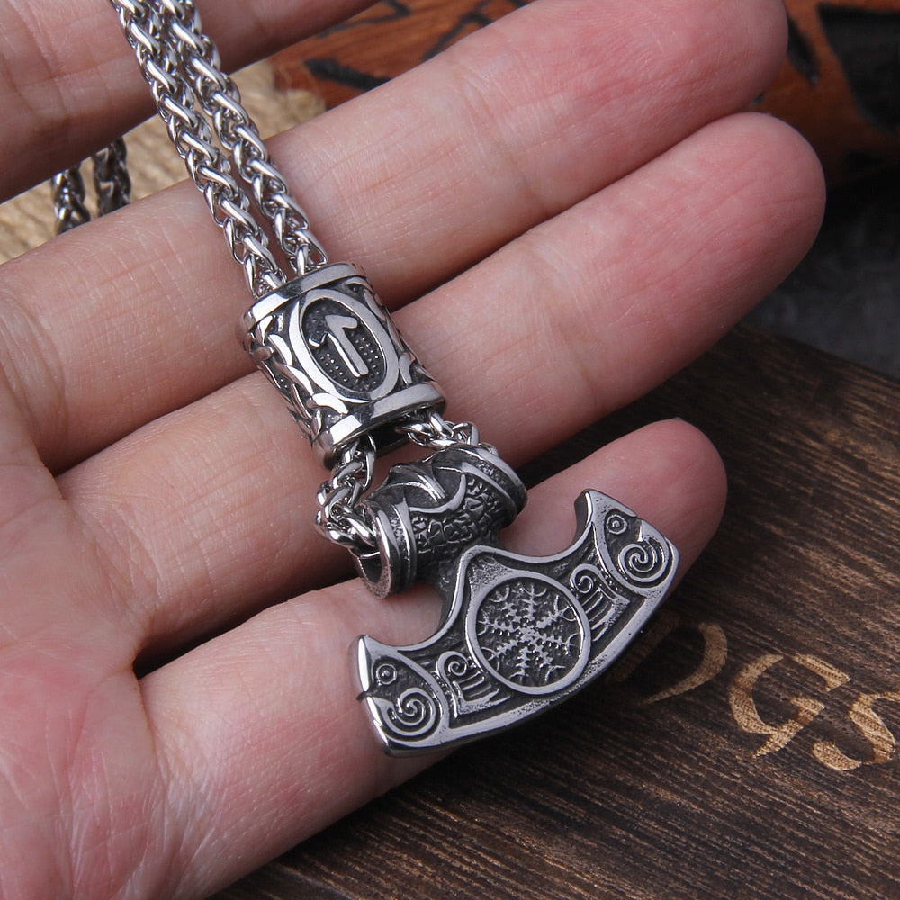 MJOLNIR MARK AMULET - STAINLESS STEEL
