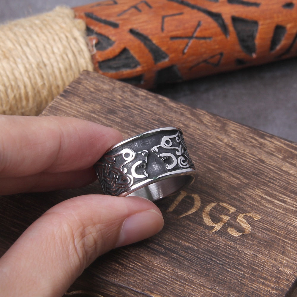 BJORN OATH RING - STAINLESS STEEL