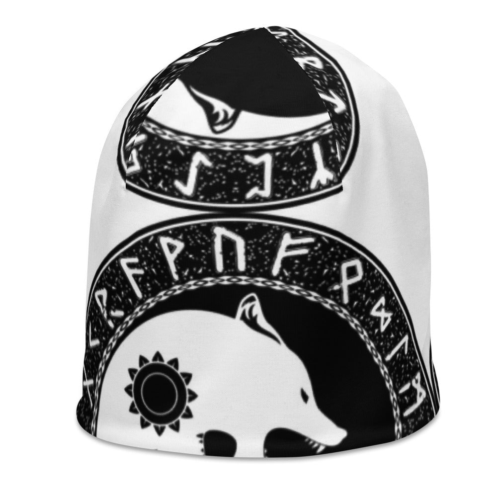 All-Over Print Fenrir Runic Beanie