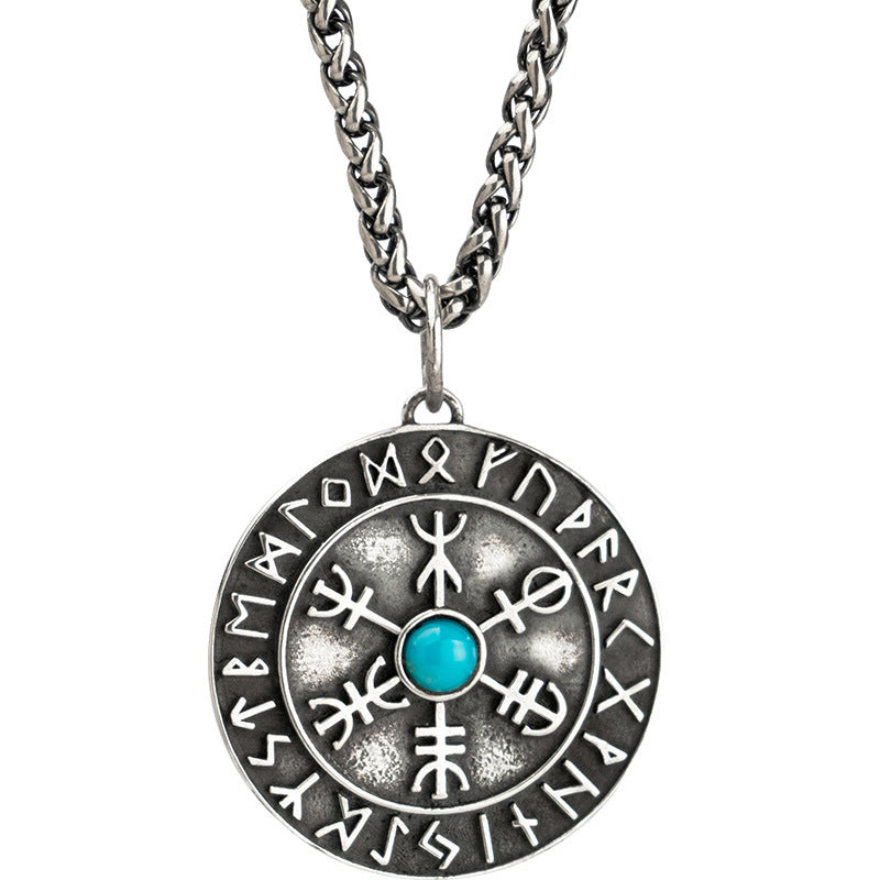 AEGISHJALMUR LOCKET - STERLING SILVER