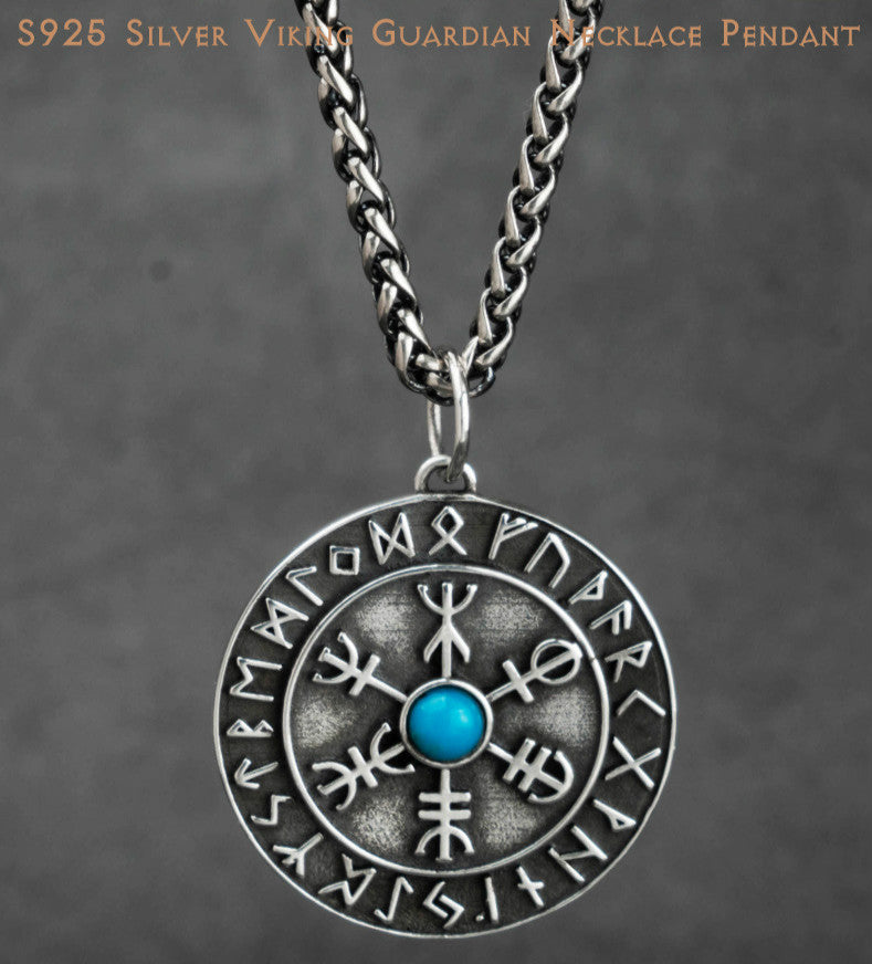 AEGISHJALMUR LOCKET - STERLING SILVER