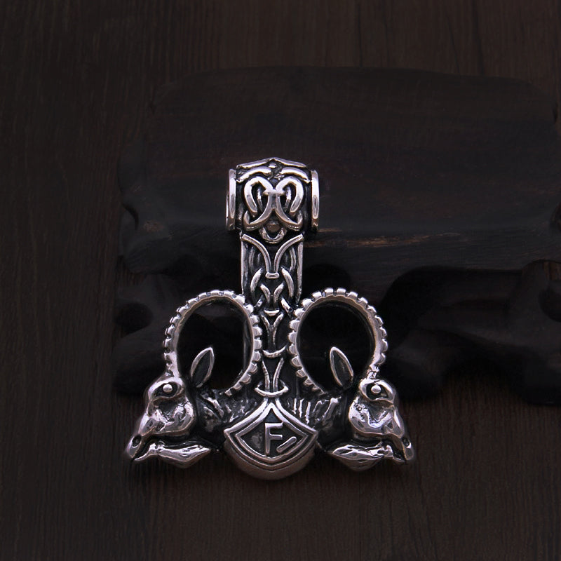 TANNGRISNIR / TANNGNJÓSTR PENDANT- STERLING SILVER