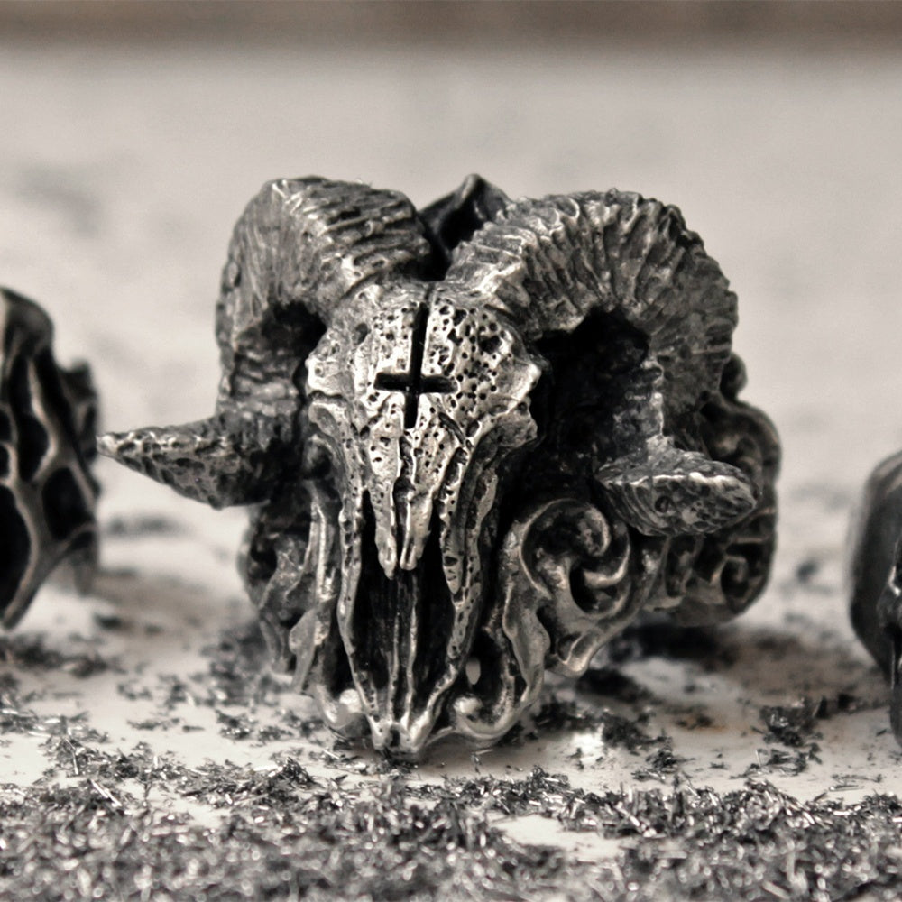 HELM OF RAGE RING - STAINLESS STEEL