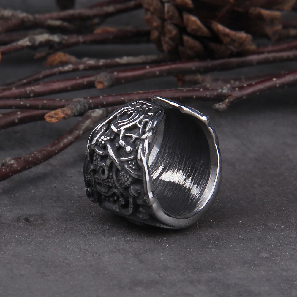 VALKNUT ORNAMENT RING - STAINLESS STEEL - Forged in Valhalla
