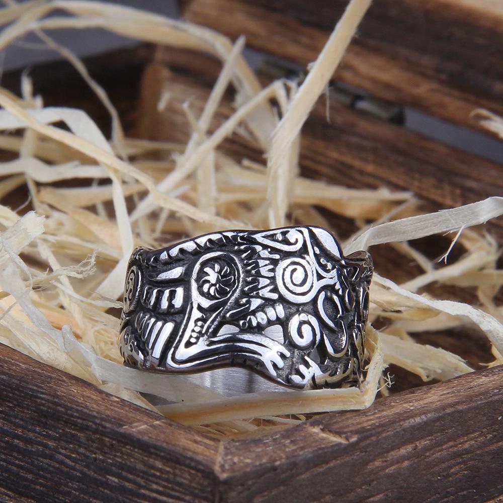 GEKI AND FREKI WOLF RING - STAINLESS STEEL - Forged in Valhalla