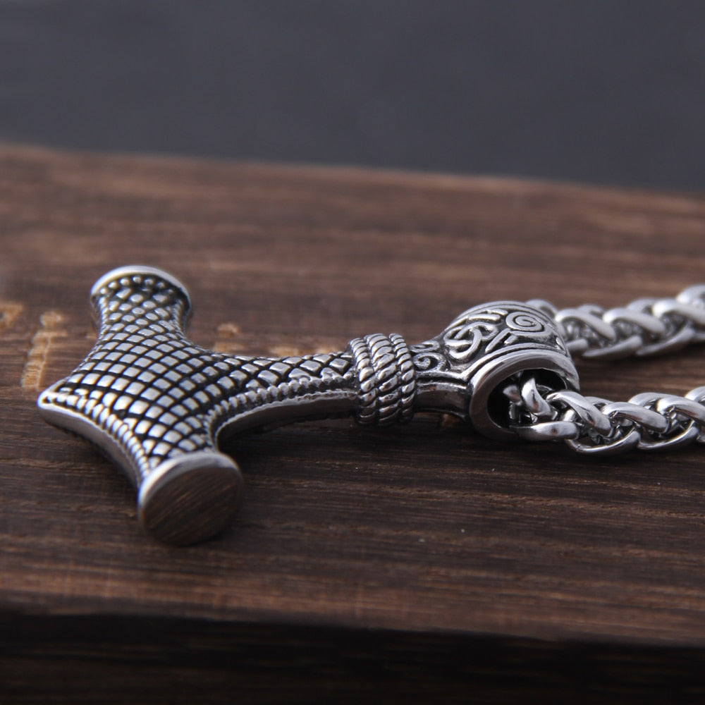 THORS HAMMER - THUNDER & LIGHTNING- STAINLESS STEEL - Forged in Valhalla