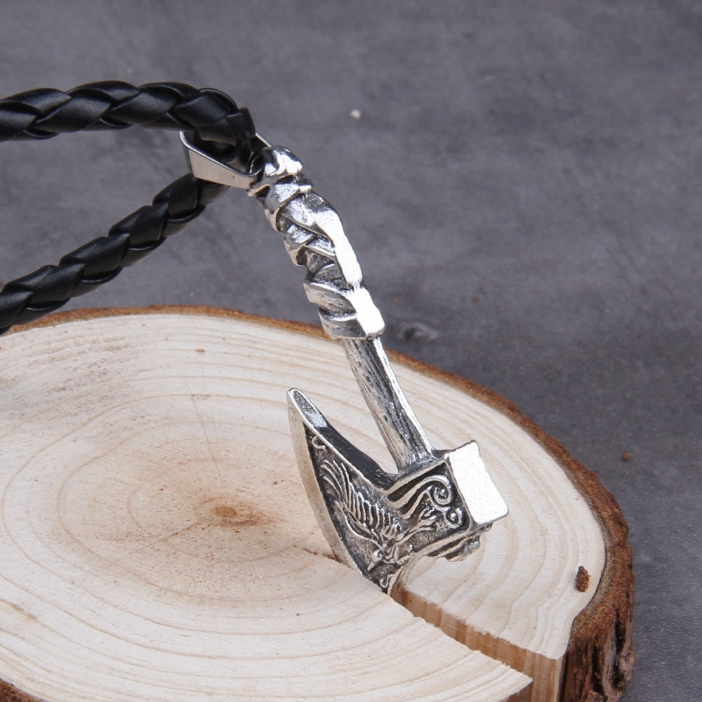 FENRIR\ODINS RAVEN VIKING AXE- STAINLESS STEEL. - Forged in Valhalla