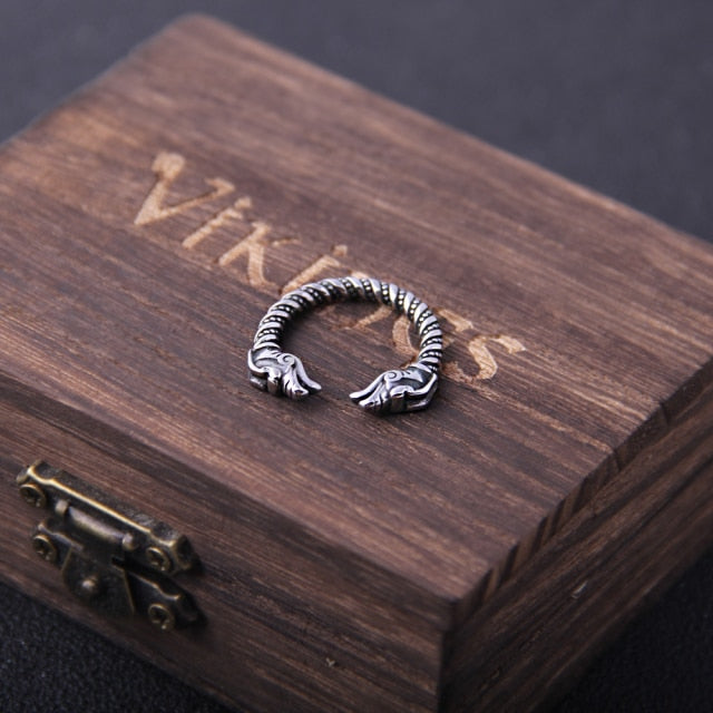 SNAKE WAY RING- STAINLESS STEEL
