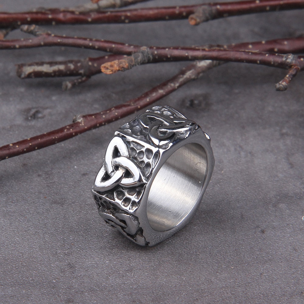 CELTIC KNOT ENTERAL RING- STAINLESS STEEL