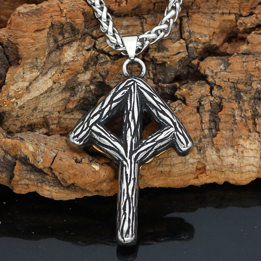 VIKING RUNE PENDANT- STAINLESS STEEL - Forged in Valhalla
