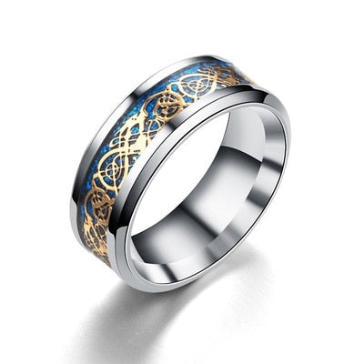 Double Collection Dragon Ring- Stainless Steel