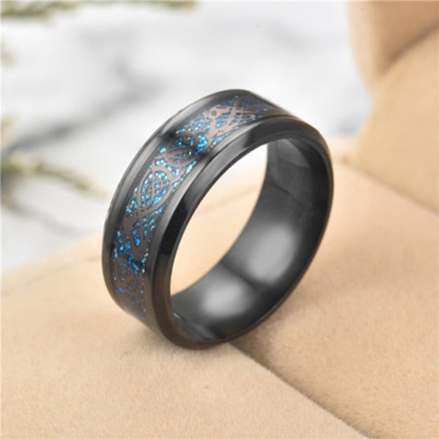 Double Collection Dragon Ring- Stainless Steel