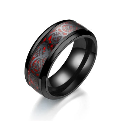 Double Collection Dragon Ring- Stainless Steel