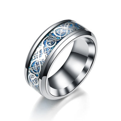 Double Collection Dragon Ring- Stainless Steel