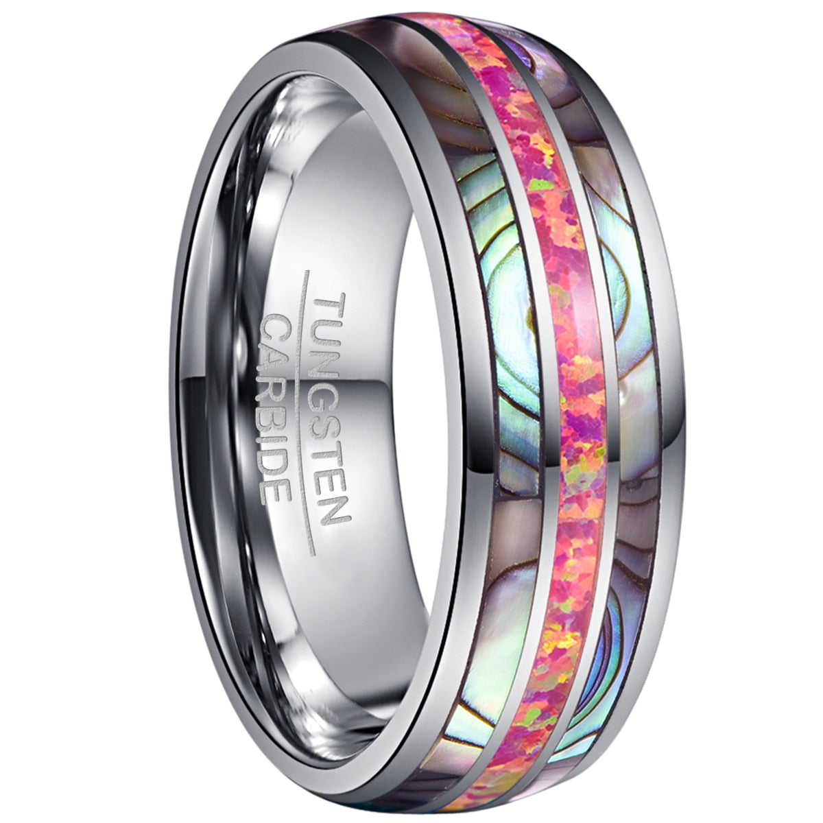 SPANGLE RING- DEEP MAGENTA TUNGSTEN
