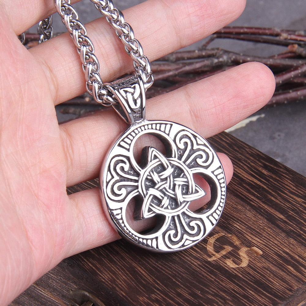 VIKING TRIQUETRA(CELTIC KNOT)PHYSICAL,SPIRITUAL, AND CELESTIAL- STAINLESS STEEL - Forged in Valhalla