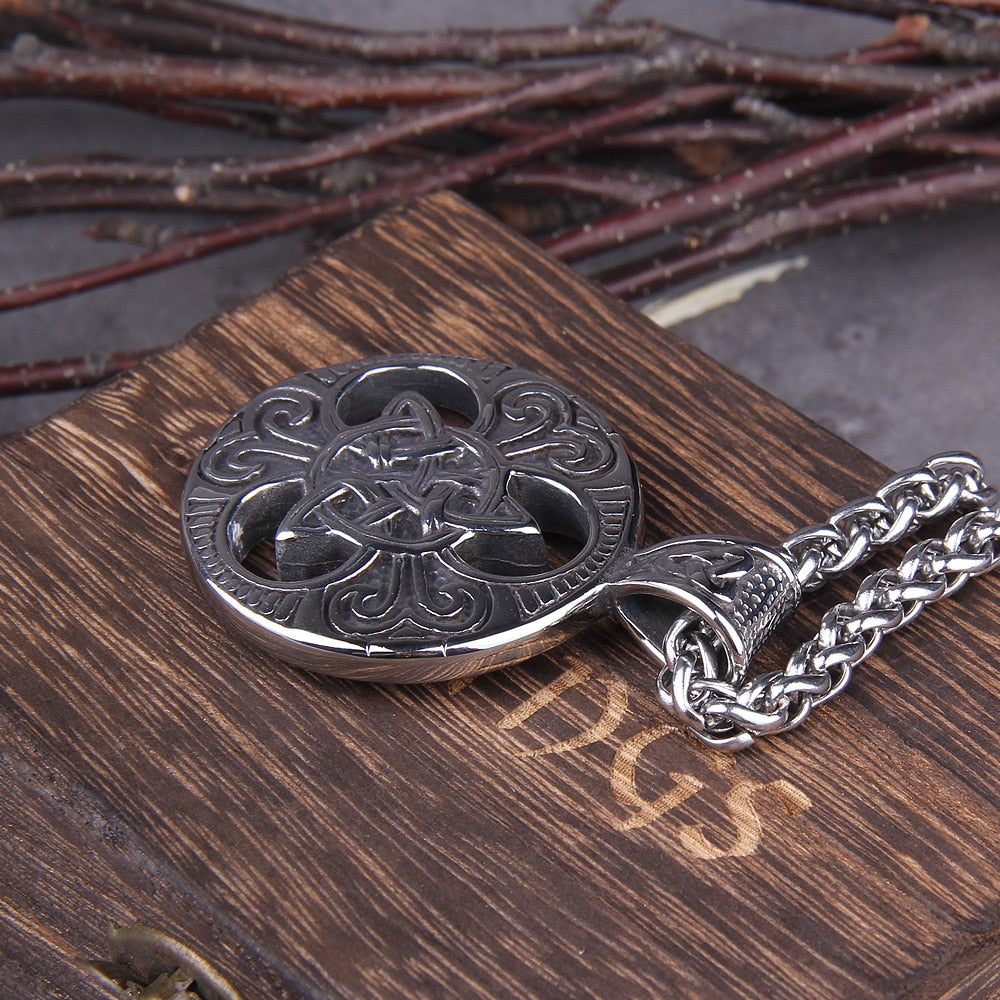 VIKING TRIQUETRA(CELTIC KNOT)PHYSICAL,SPIRITUAL, AND CELESTIAL- STAINLESS STEEL - Forged in Valhalla