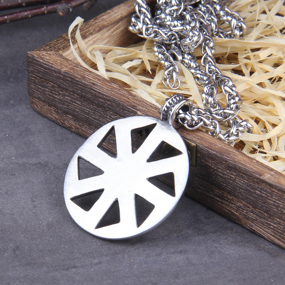 SLAVIC KOLOVRAT SYMBOL PENDANT- STAINLESS STEEL - Forged in Valhalla