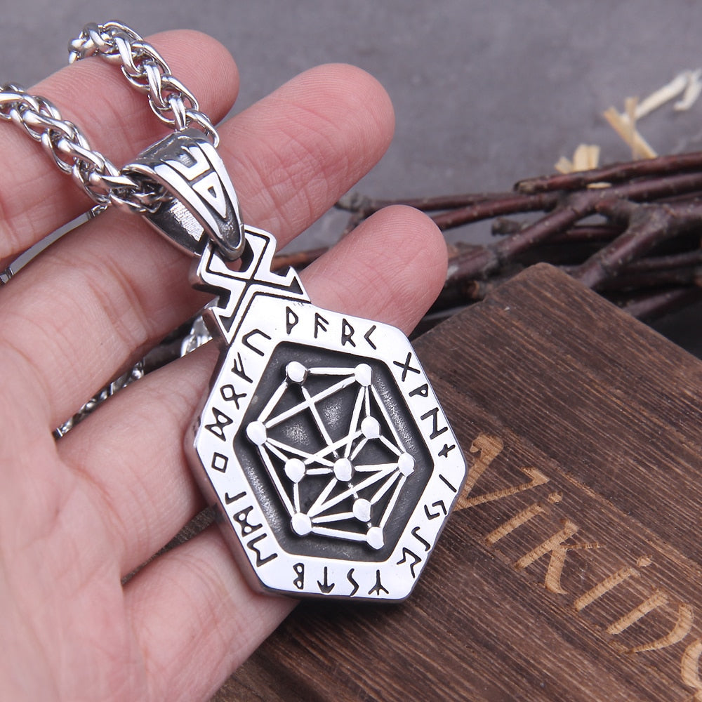 NORSE RUNIC VICTORY CHARM- STAINLESS STEEL - Forged in Valhalla