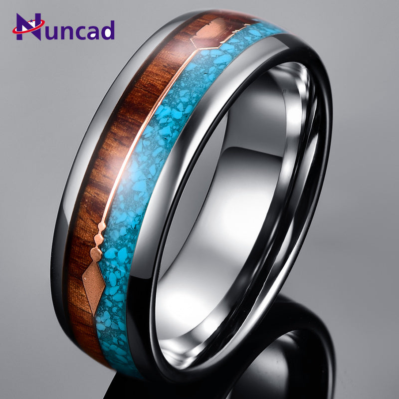 FIRE AND ICE RING- TUNGSTEN