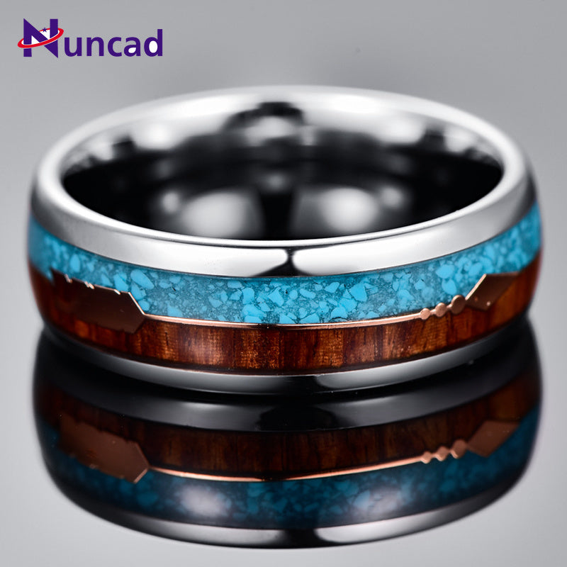 FIRE AND ICE RING- TUNGSTEN