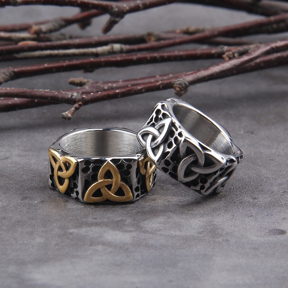 CELTIC KNOT ENTERAL RING- STAINLESS STEEL