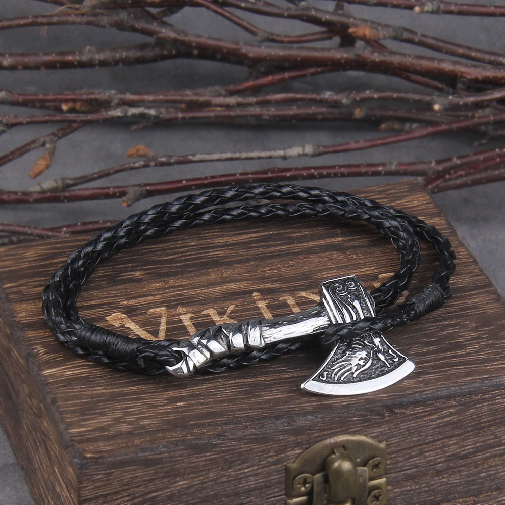 MULTIPLE VIKING STYLED BERZERKER AXE BRACELETS- STAINLESS STEEL - Forged in Valhalla