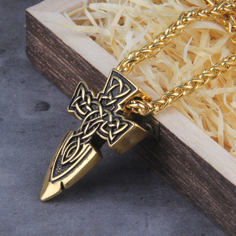 FREYR MAGIC SWORD PENDANT- STAINLESS STEEL - Forged in Valhalla