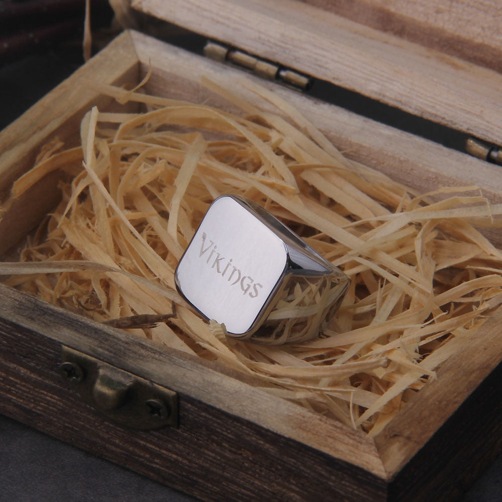 MULTICOLORED VIKING RINGS- STAINLESS STEEL