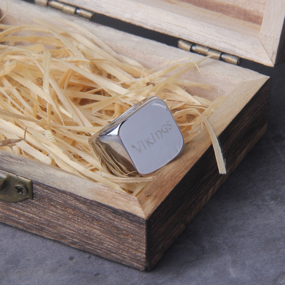 MULTICOLORED VIKING RINGS- STAINLESS STEEL