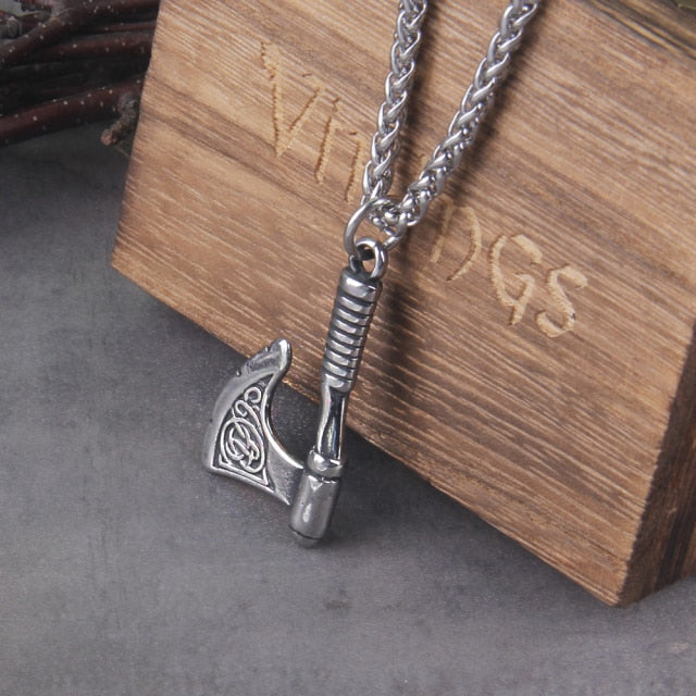 MULTIPLE VIKING AXE VARIANTS WITH CHAIN- STAINLESS STEEL