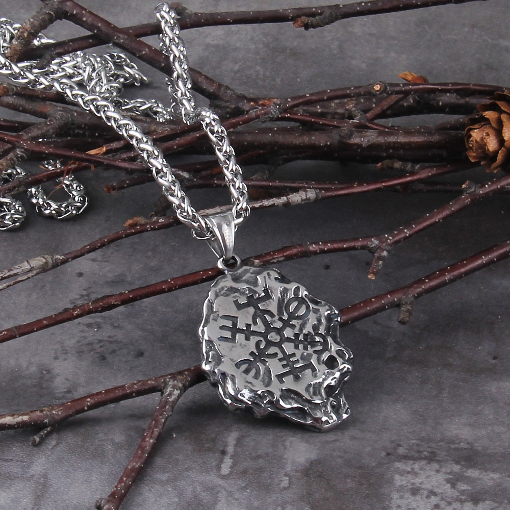 VALKNUT WARRIOR AMULET- STAINLESS STEEL