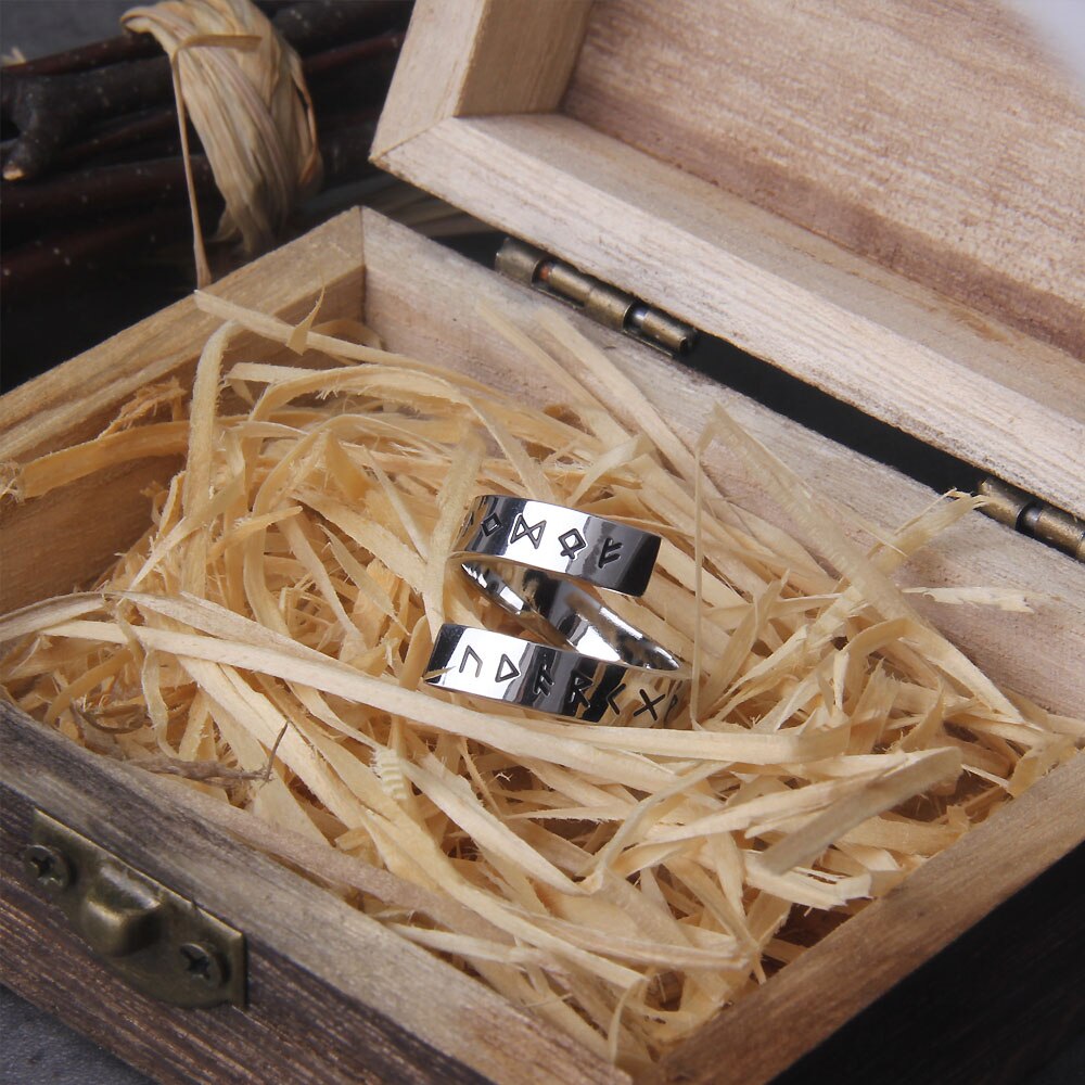 RUNIC ARCH RING - STAINLESS STEEL