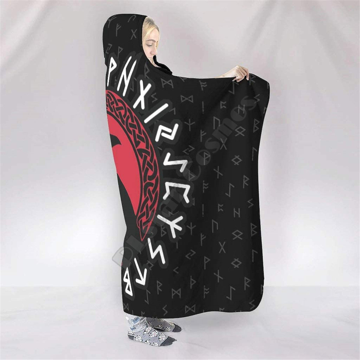 TWIN RAVENS- HOODED BLANKET