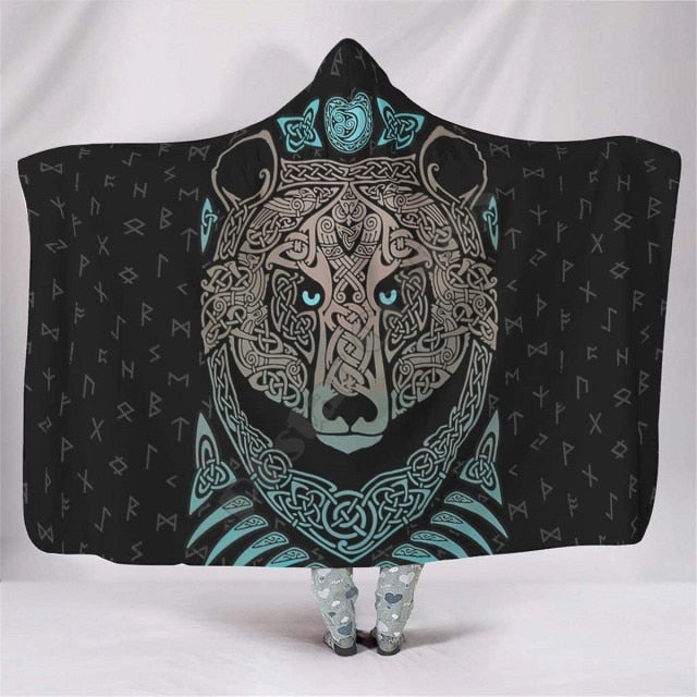 TWIN RAVENS- HOODED BLANKET